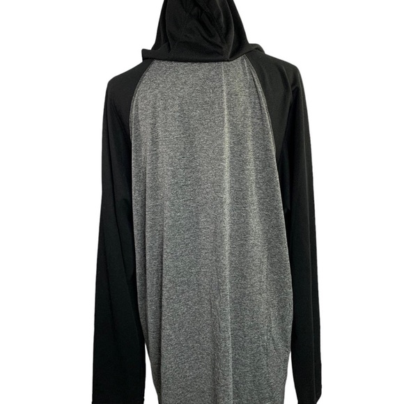 Zone Pro men’s XL hooded pullover shirt Black- Gray Long sleeve Polyester men XL - Picture 5 of 8